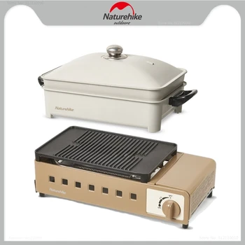 Naturehike 자연 하이킹 야외 주방 요리 스토브 nonstick 그릴 만다린 오리 뜨거운 채핑 요리 다기능 카세트 용광로 2300W 전원 캠핑 휴대용 요리 스토브