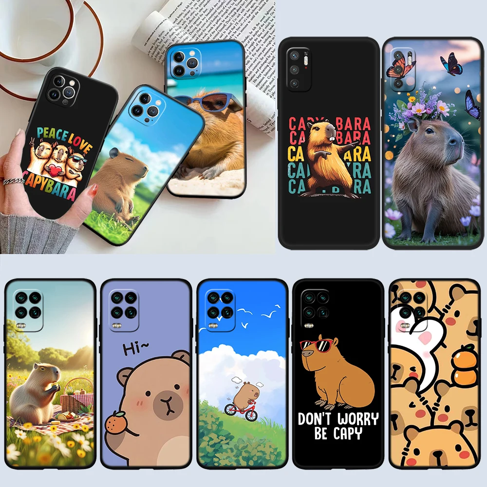 Cartoon Capybara Art Phone Case