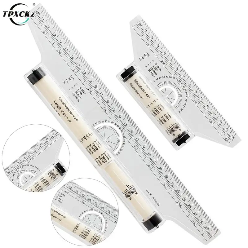 

Drawing Tool Roll Draw Ruler Metric Rolling Ruler Multi Function Clear Parallel Rolling Ruler Angles Line Ruler For Kids