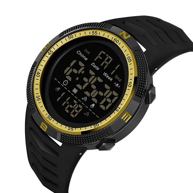 2022 New Digital Men Sports Fashion Watch Calendar Chronograph Alarm Clock 50M Waterproof Military Wristwatch Relogios Masculino 