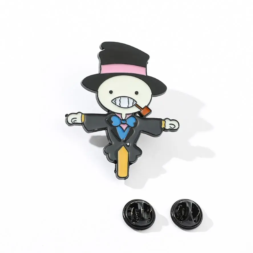 스튜디오 지브리 하울스 움직이는 성 허수아비 왕자 브로치 순무 머리 에나멜 핀 패션, 고품질 배지 쥬얼리 선물 