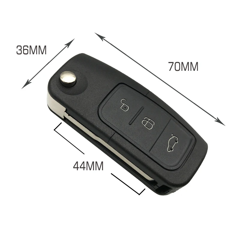Fits to Ford Focus Fiesta Fusion Mondeo C-Max etc Remote Key FOB Case Shell 