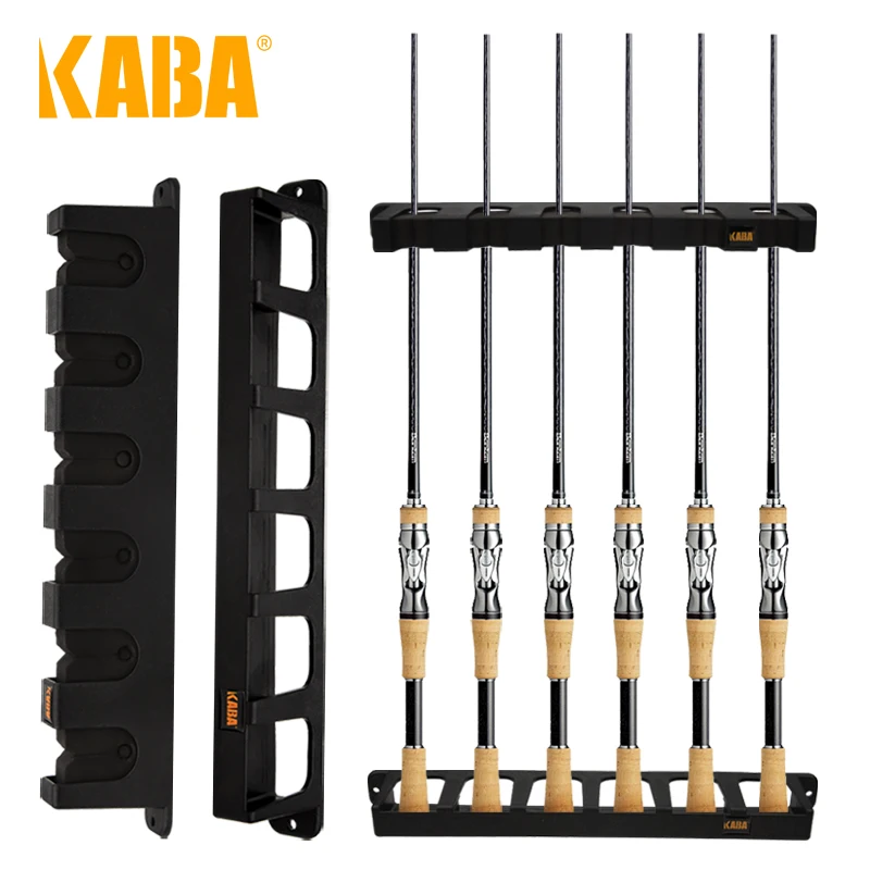 KABA Fishing Rod Rack Fishing Pole Holder Rod Holders Wall Mount for Garage  Fishing Rod Storage Rack Bracket Holder