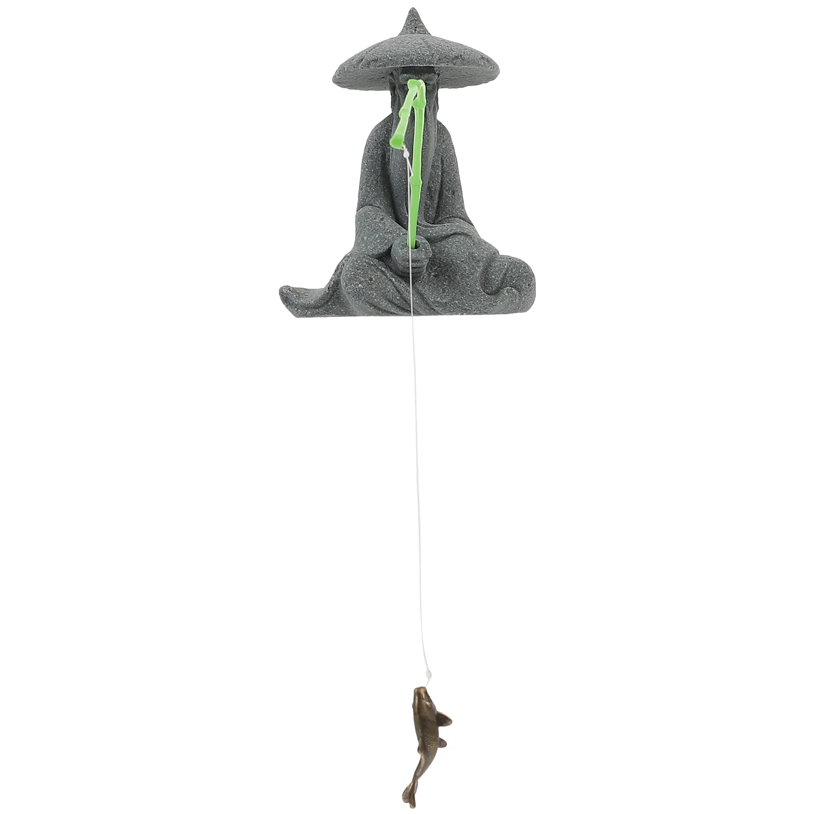 

Micro Landscape Fisherman Decoration Fish Tank Bonsai Garden Miniature Fisherman Statue