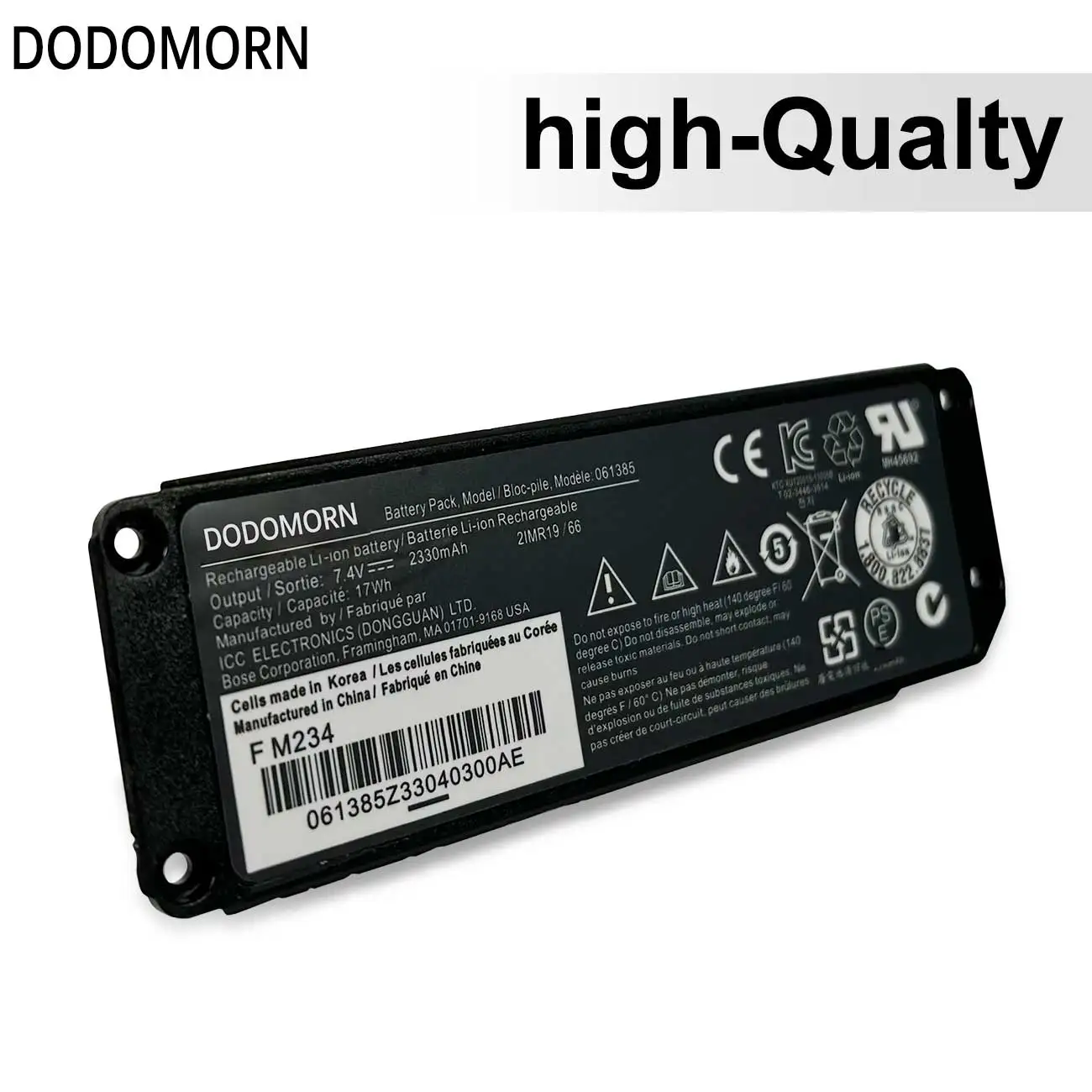 Bateria para Bose Soundlink Mini Alto-falante Bluetooth Uma Série 17wh 2330mah 7.4v 061385 061384 061386 061386 - Imagem 5