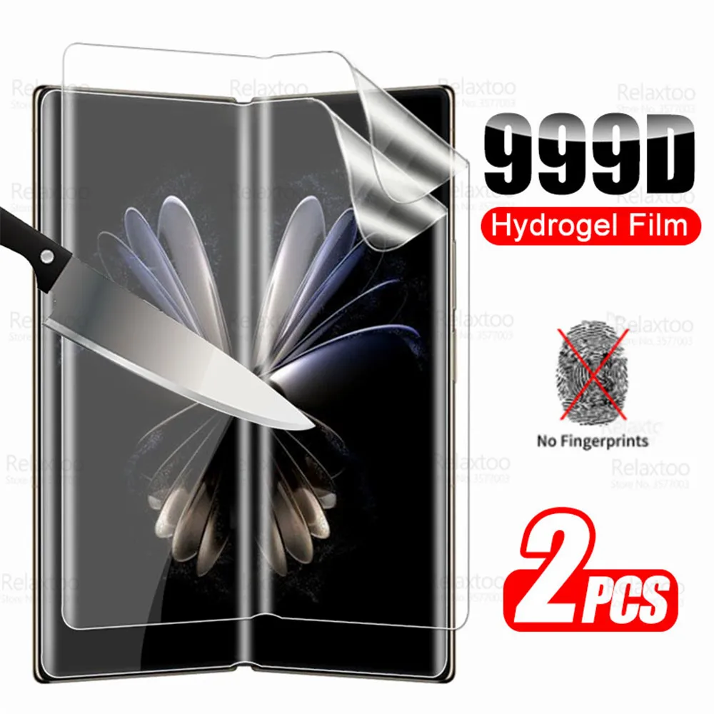 Изогнутая Гидрогелевая пленка 999D для Xiaomi Mix Fold2, защитная пленка для экрана Xaomi Xiami MixFold, 2 сложения, 2 5G, мягкая пленка 8,02 дюйма, не стекло, 2 шт.