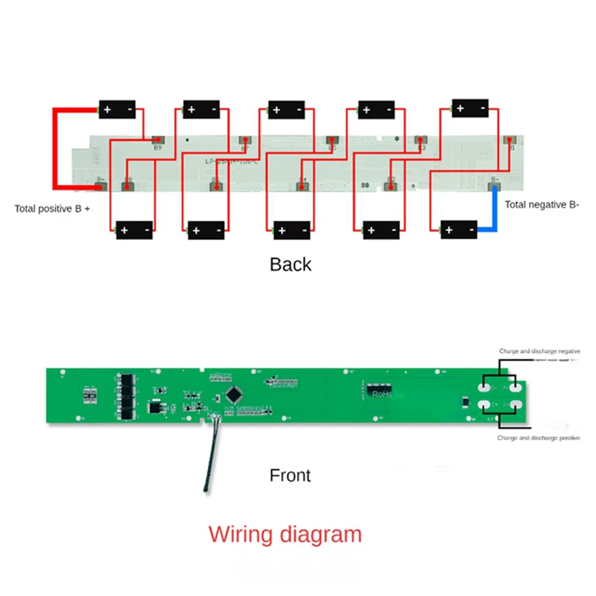 10 Strings 36V Three Yuan 20A Rechargeable Electric Scooter 18650 Lithium Battery Pool Protection Board