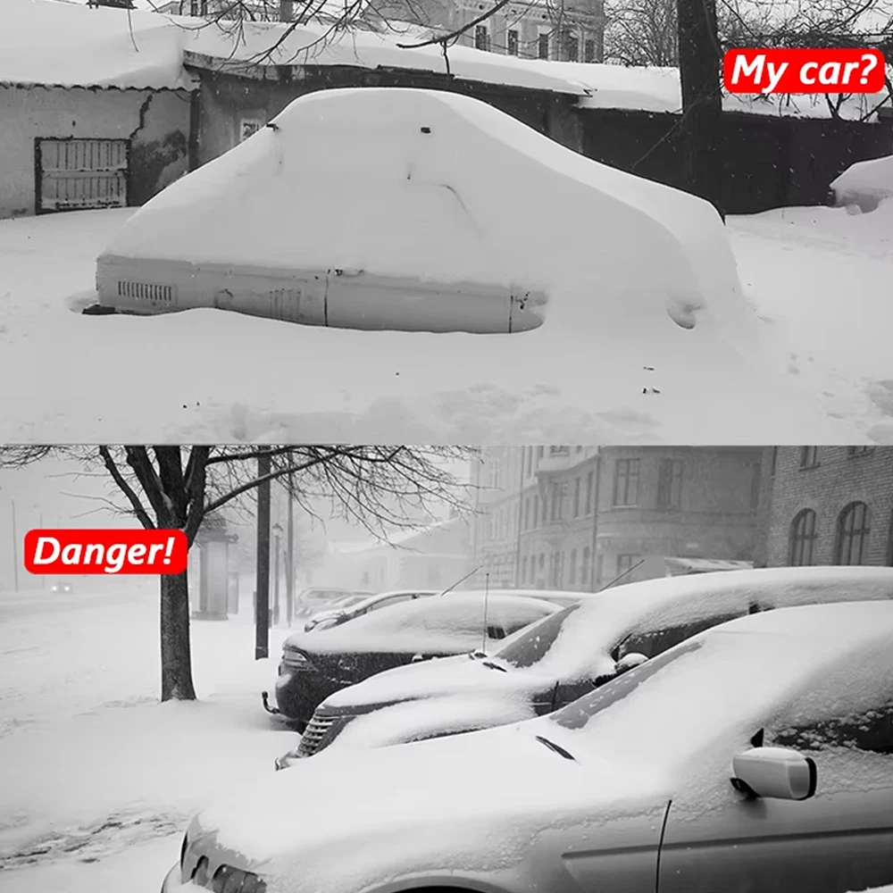 12V Car Ice Scraper Snow Shovel Windshield Ice Glass Scraper Brush Winter Snow Removal Shovel Cars Window Cleaning Tool