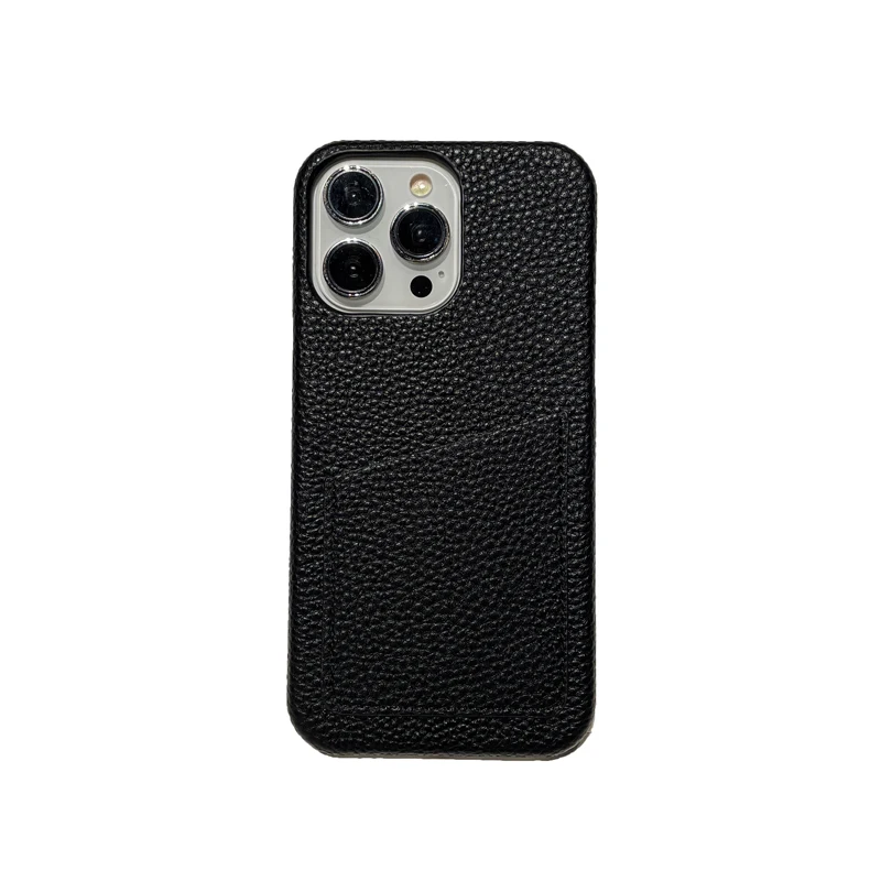 Luxury Lichee Pattern PU Leather Phone Case Cover