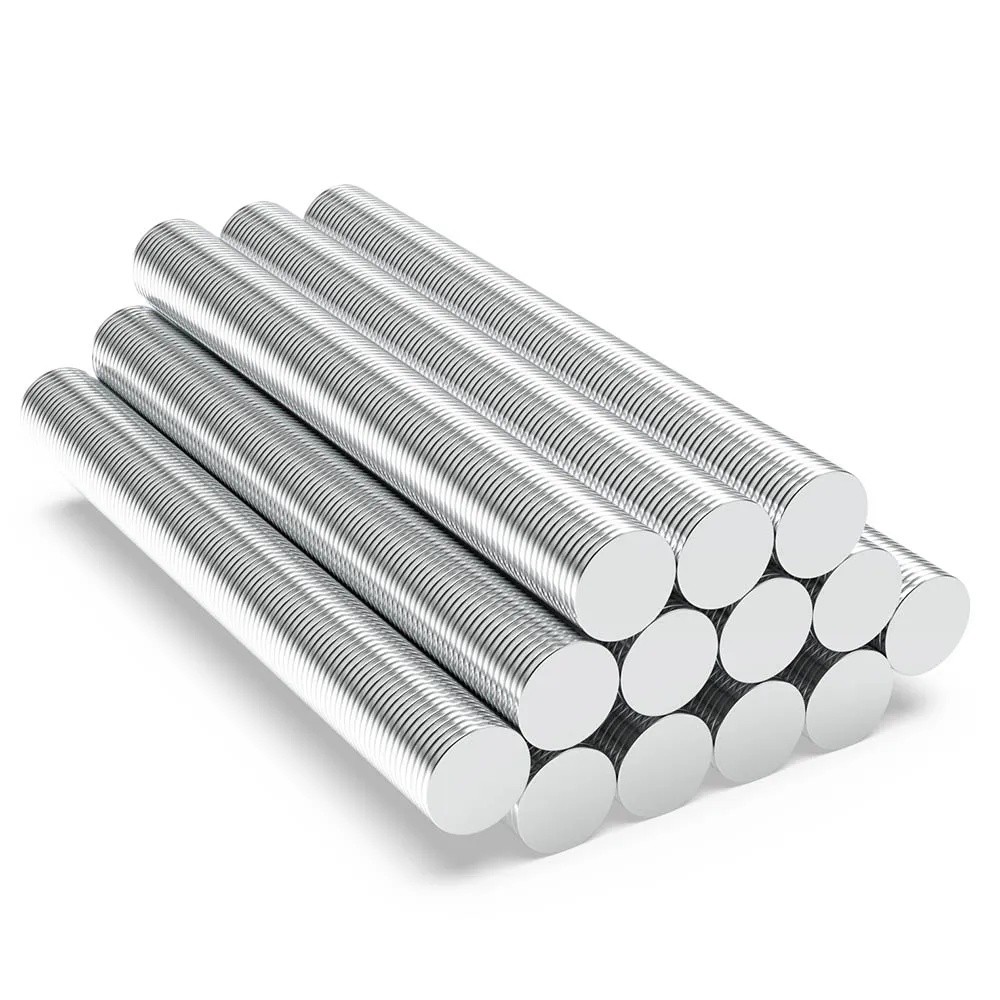 10x1mm N35 Superstarker Neodym-Magnet, rund, NdFeB, leistungsstarker Permanentmagnet, Kühlschrankmagnete, 10*1 – Detail 2