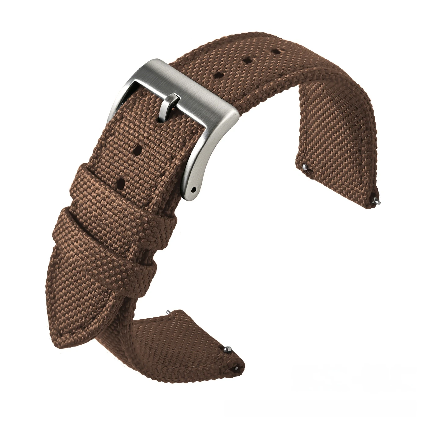 Breathable Woven Nylon Canvas Watch Strap – Quick Release Sport Band