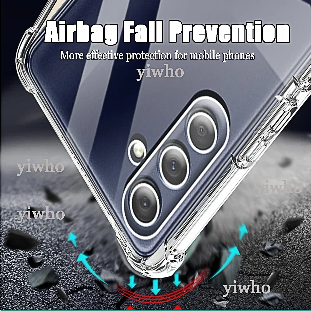 Transparent Clear Shockproof Silicone Phone Case - Soft TPU Back Cover
