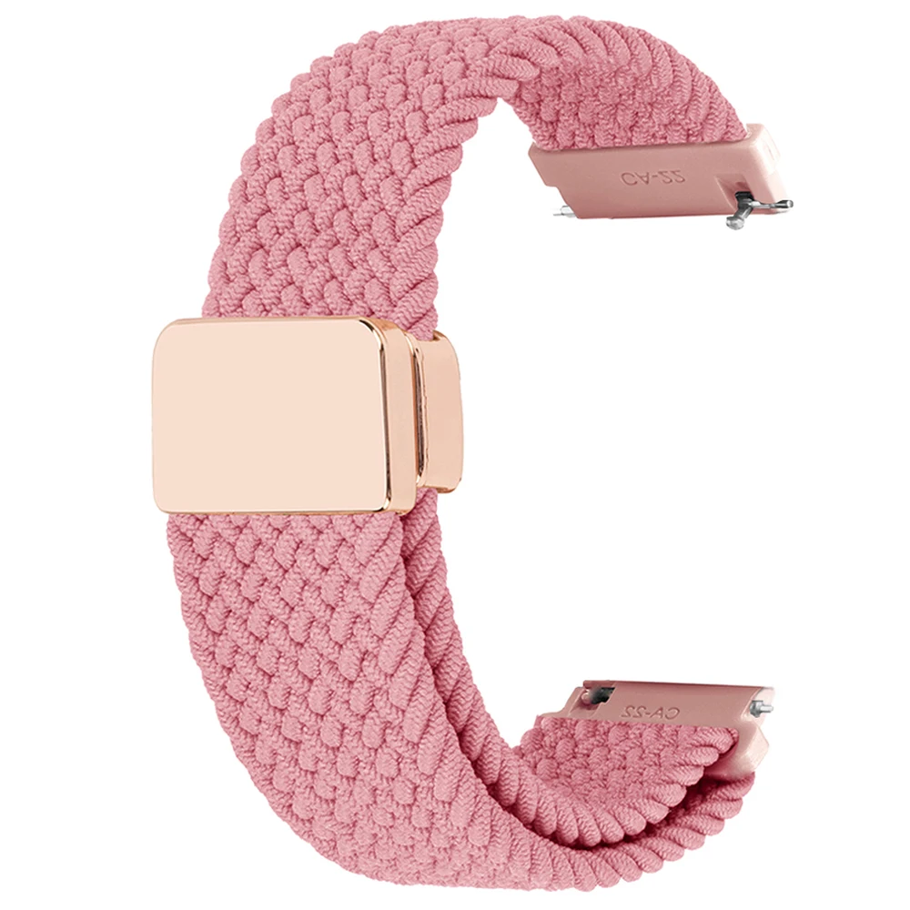 Braided Nylon Parachute Buckle Strap, 22mm - Durable Watch Band in Ocean Blue