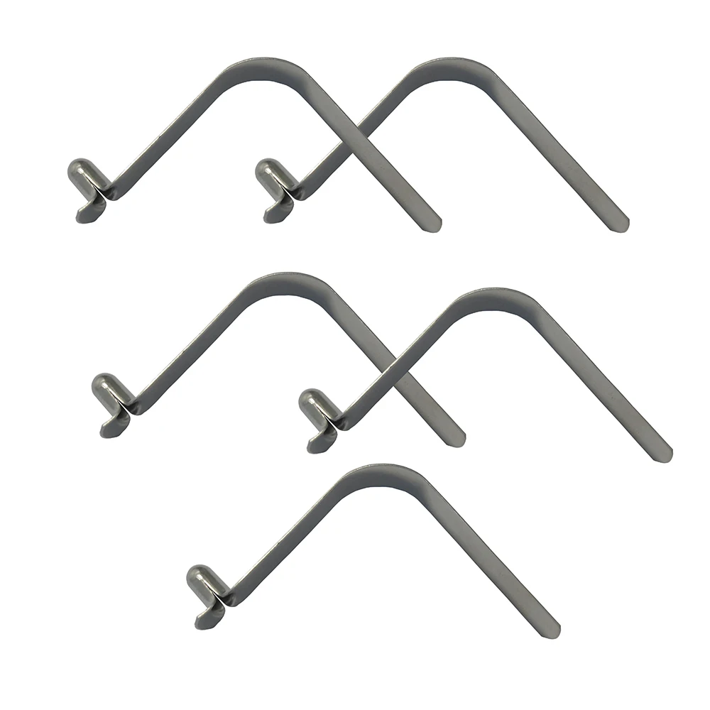 50 PCS Stainless Steel 7.5mm Push Hollow Button Spring Clips Snap