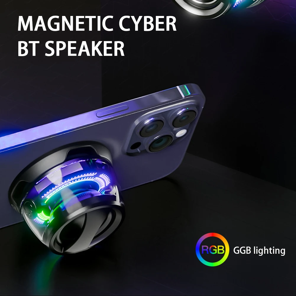 Magnetic Bluetooth-compatible Speaker Rechargeable Mini Portable Speaker For Listening Music