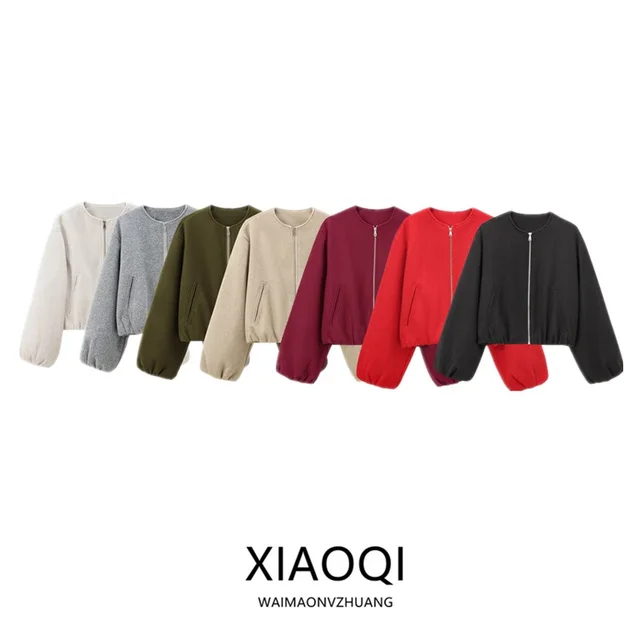 Fall 2024 Women's Loose Basic Long Sve White Jaet Versatile Outerwear New Arrival Faionable Versatile Ladies' Coat