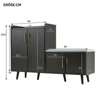 KOMHTOM Modern Wood Grain Shoe Benches