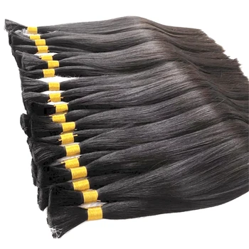 Wholesale Bulk Braiding Hair Human Hair Straight Human Hair Bulk for Braiding No Weft Human Hair Extensions Brazilian Hair 1