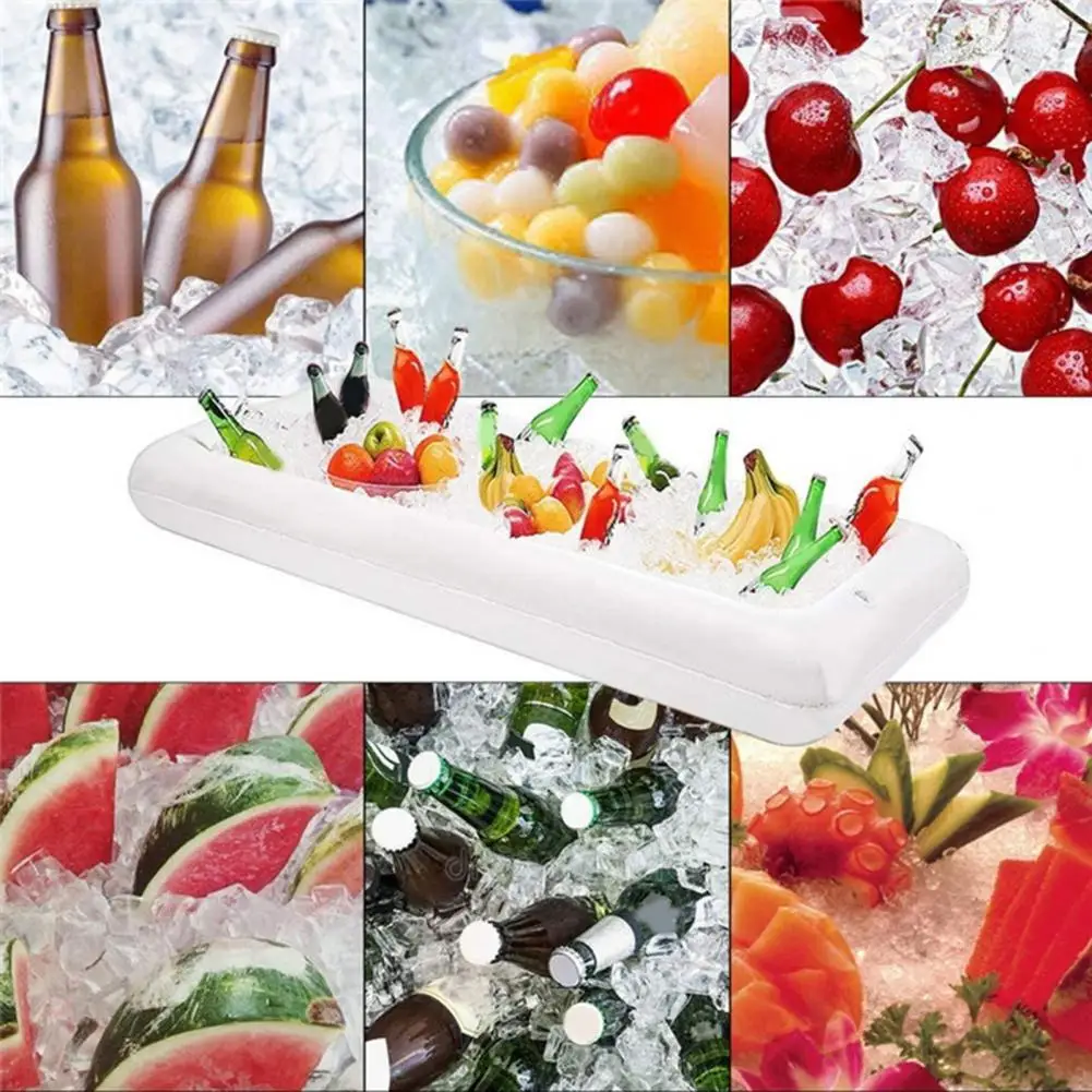

Salad Ice Tray Useful No Odor Large Capacity Party Supplies Inflatable Ice Tray Inflatable Salad Tray