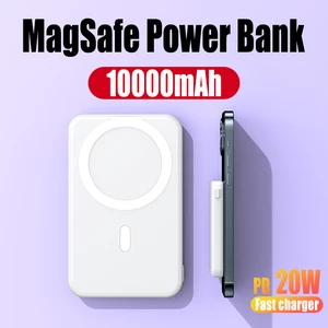 10000mAh Magnetic Wireless Power Bank 20W Fast Charger Portable External Battery For iPhone 12 13 13Pro Max Samsung