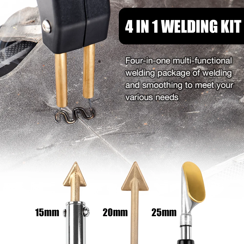 100W Plastic Welding Machine,Car Bumper Repair Welding Gun Set,50/100W Soldering Iron,Home Multifunctional Cordless Welding Tool 4