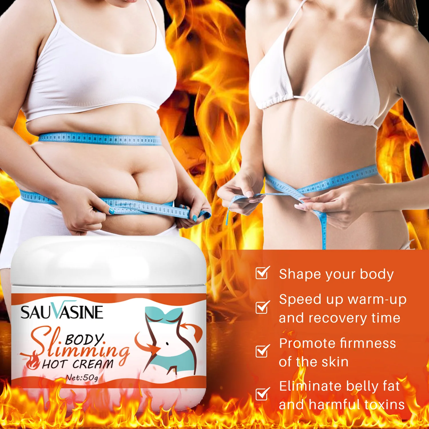 Slimming Cream Weight Loss Remove Cellulite Sculpting Fat Burning Massage Firming Lifting Quickly Niacinamide Body Care