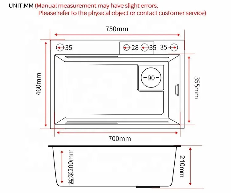 Voriva Multifunction Kitchen Sink 304 Stainless Steel Kitchen Sink Faucet Modern Waterfall Rainfall Single Bowl Kitchen Sink Set 6