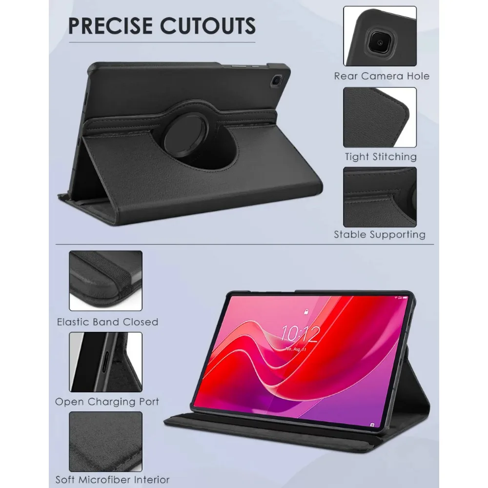 Estojo de Couro pu para Lenovo Tab Folio Giratório de 360 Graus Lenovo Tab M11 Tb330fu 11 2023 2023 - Imagem 4