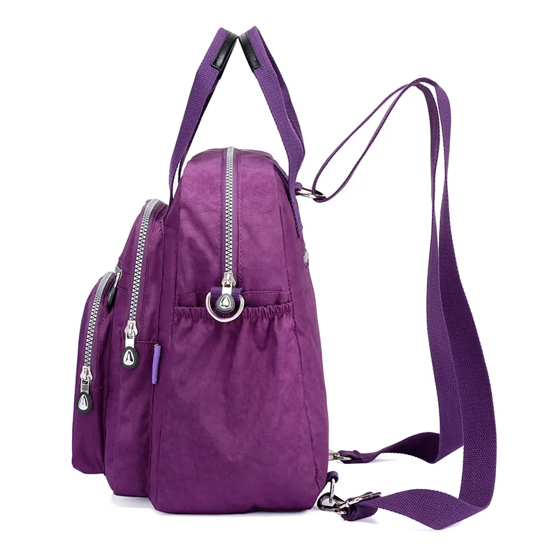 Adjustable Single Shoulder Travel Bag - Nylon Crossbody With Zipper, Multiple Pockets For Phones & Cards (One Size)