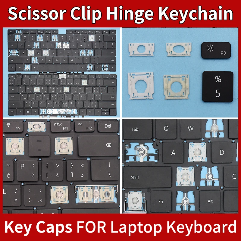 Replacement Keycaps Scissor Clip Hinge For Huawei MateBook D14 D15 Bob Boh WAQ9HNR WAQ9HNL WAP9HNR Bohrb-Wah9f Keyboard Keychain