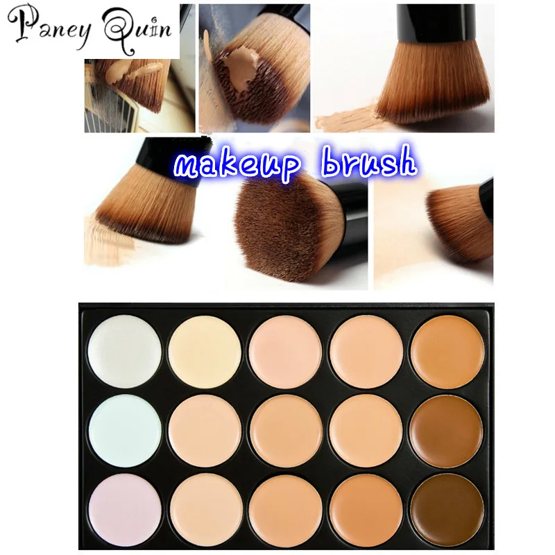 Concealer Palettes 15 Colors makeup Foundation Facial Face Cream Cosmetic contour palette Full Coverage Flawless Makeup brush