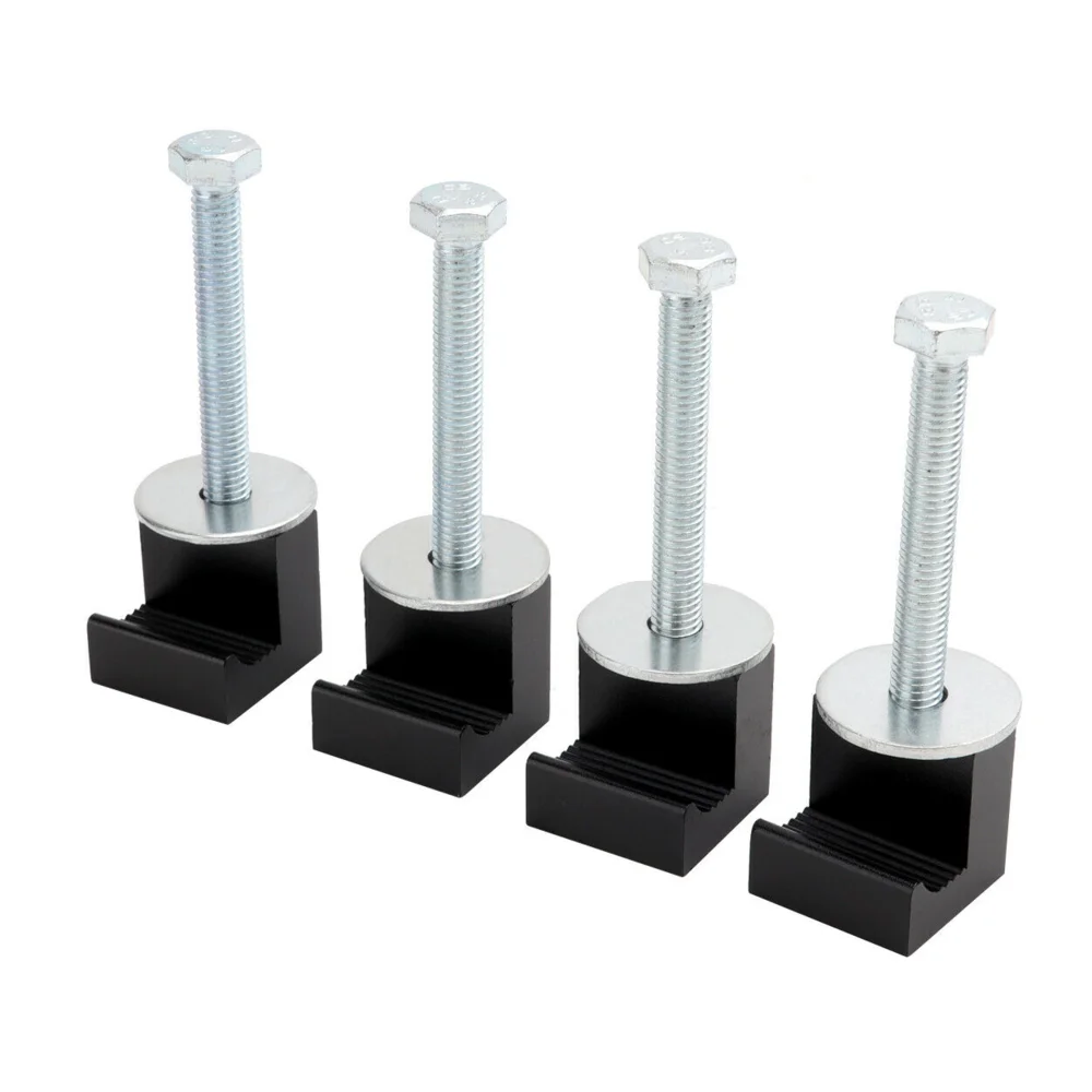 

4 x Pcs Aluminum Mounting Kit Parts Clamps for Pickup Truck Tool Box Tie Down