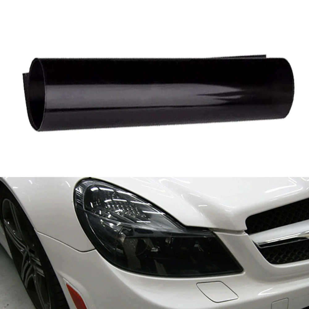 

Gloss Light Black Smoke Vinyl Film Tint 30x60cm Headlight Taillight Wrap Cover Car Auto Vehicle Exterior Accessories Universal