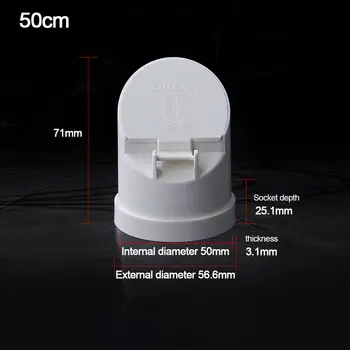 50-160มมพีวีซีท่อระบายน้ำท่อระบายน้ำท่อระบายน้ำท่อระบายน้ำเสียการกำจัดขนาดใหญ่ป้องกันกลิ่นป้องกันหนูปกถังบำบัดน้ำเสียวาล์วกลางแจ้ง 8