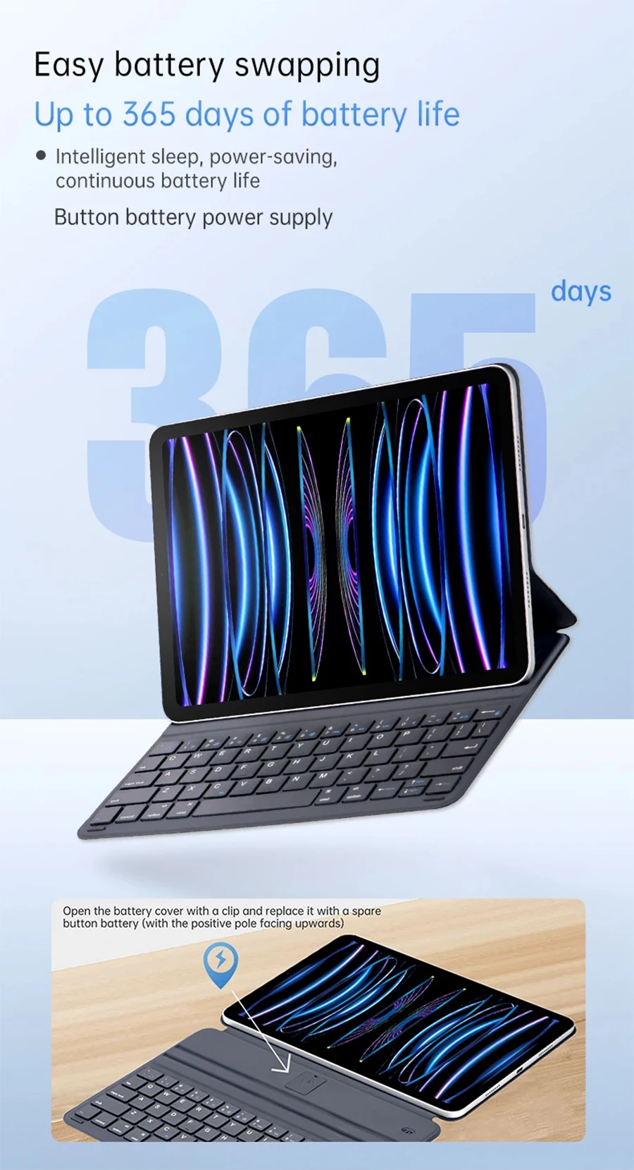 iPad Air 11 13 M2/M3、iPad Pro 11 13インチ M4 2024用軽量