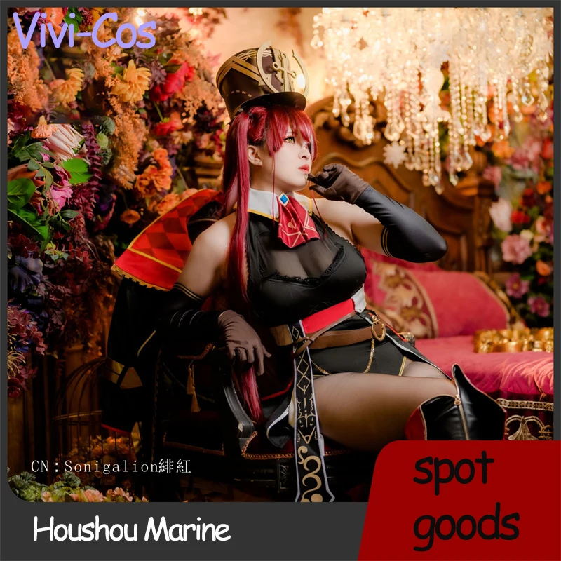 

Vivi-Cos Anime Vtuber Hololive Houshou Marine New Birthday Clothes Sexy Cosplay Halloween Women's Costume Role Play Carnival
