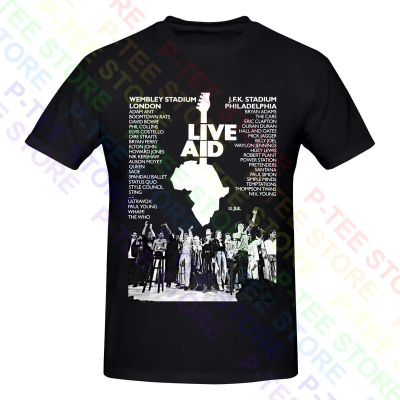 Live Aid Queen Freddy Mercury Bohemian The Who David Rhapsody Bowie Shirt T-Shirt Tee Best Seller