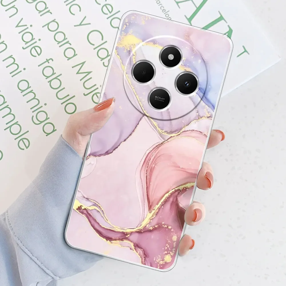 Clear Shockproof Soft Silicone TPU Phone Case with Stylish Print Design