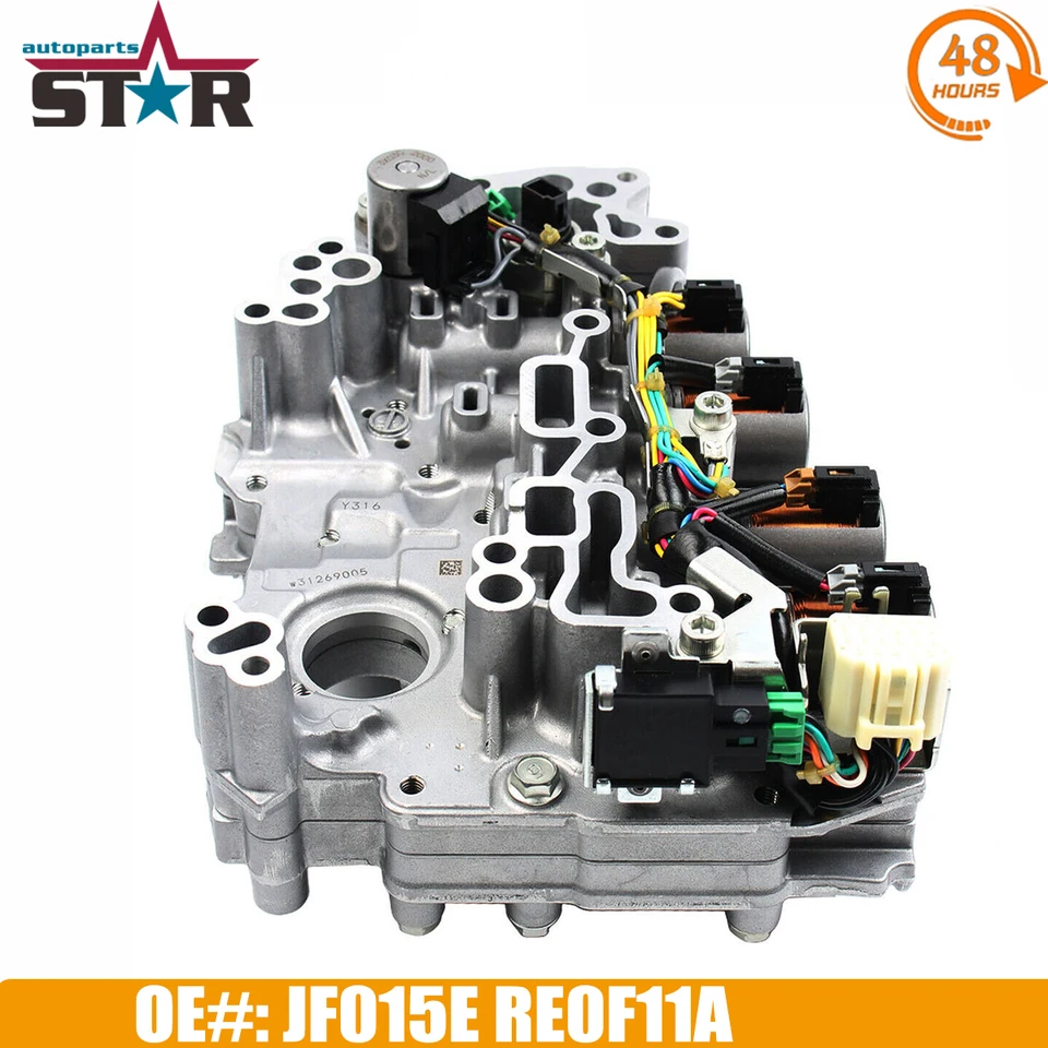 FANHAY 5PCS JF015E RE0F11A Solenoids Set, Car Gearbox Transmission Shift Solenoid Valve Replacement For Spark 2015-2012 For Note 2015-2012