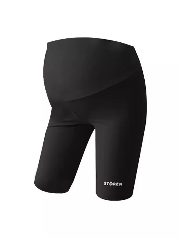 Large Size Maternity Leggings Summer Thin Ice Silk Shark Skin Yoga Pants Belly Support Safety Anti-light Shorts Summer Wea