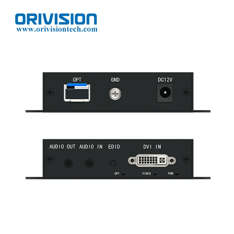 Uncompressed DVI Fiber Extender 1920X1200@60Hz DVI Fiber Optic Transmitter Receiver up to 20KM