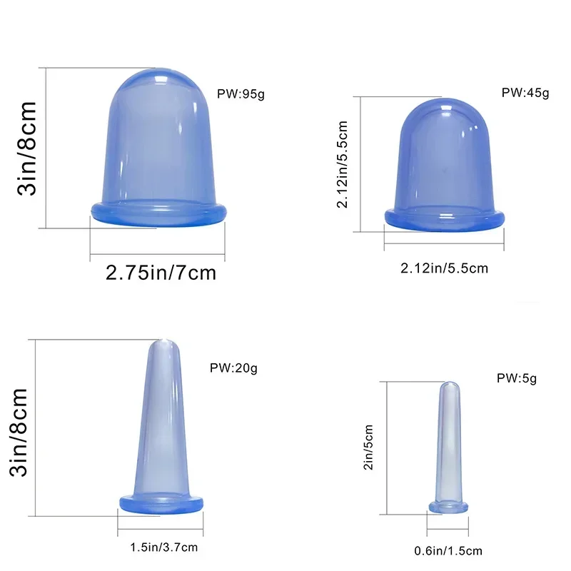 Рисунок 3 - Силиконовые вакуумные банки для массажа Guasha
