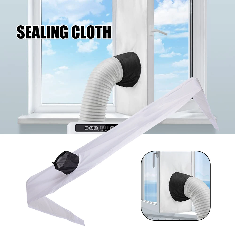 Window seal Waterproof for Portable Air Conditioner Tilting Sloping Windows Double Protection Mobile Air Conditioner Cloth EIG88