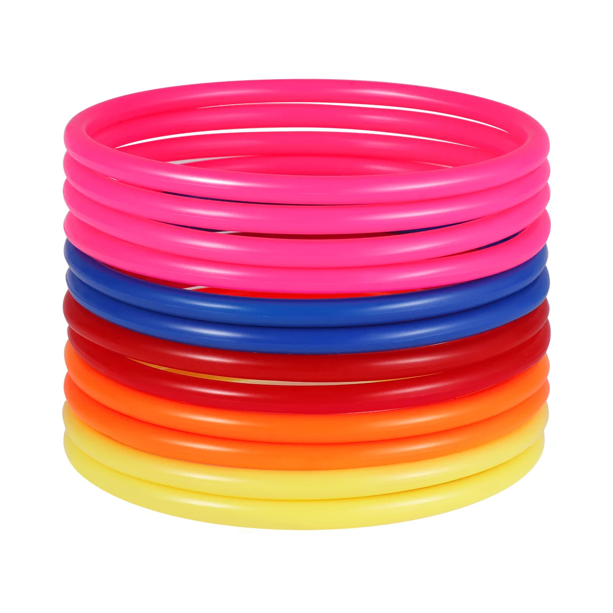 

32Pcs Toss Rings Plastic Carnival Rings Loop Throwing Game Rings 12Cm Colorful Target Throw Rings Outdoor Speed Agility