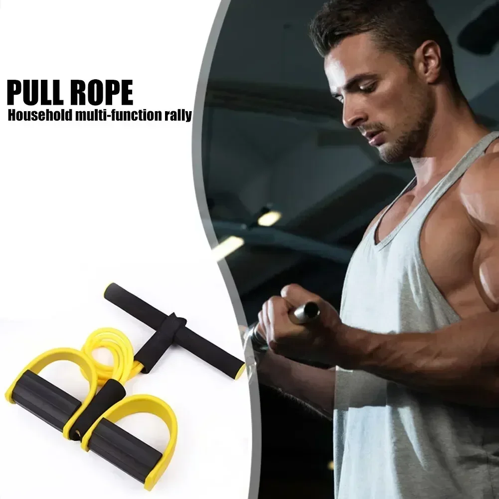 Fascia Elastica Multi Uso Con Maniglie, Set Da 4 Bande Di Resistenza Regolabili Per Fitness, Palestra In Casa, Tonificazione Gambe E Braccia, Attrezzo Portatile