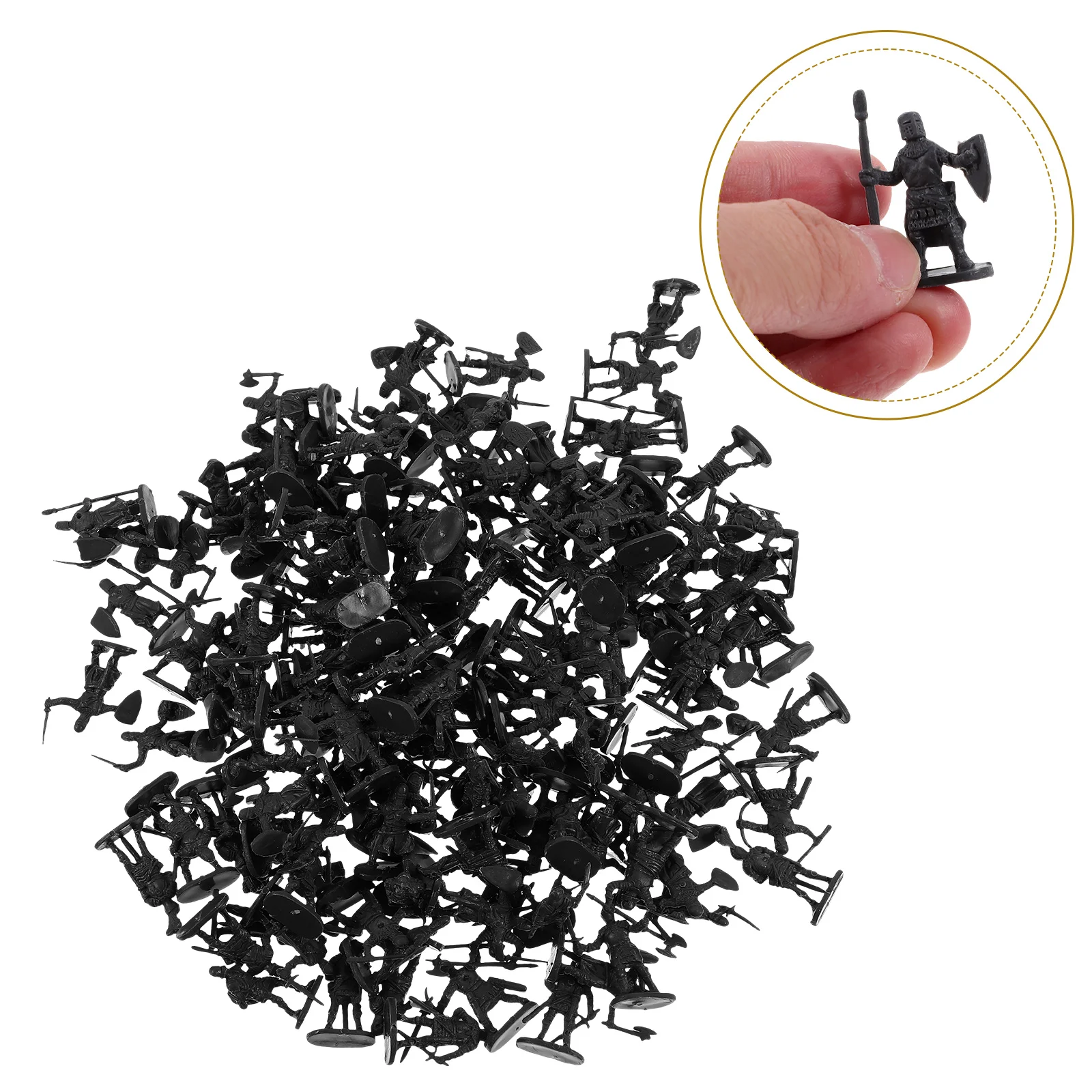 

200 Pcs Mini Soldier Model Little People Toys Figures for Kids Supply Sand Table Plastic Figurines Tiny Miniature