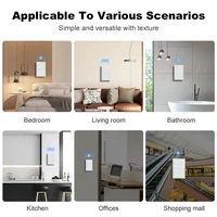Manhot Matter WiFi Smart Wall Light Switch 1 2 3 4 Gangs with Neutral Wire Push  Physical Light Switches work with Homekit App - Image 6