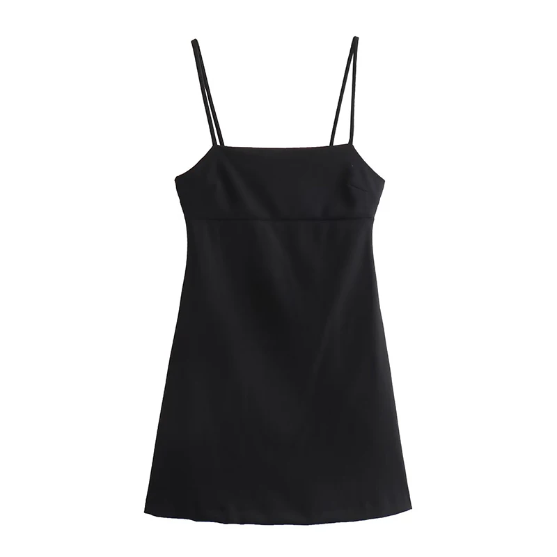 

TRAF Slip Dress Women Backless Short Dresses for Woman Sexy Female Mini Dress Summer Party Women's Dresses