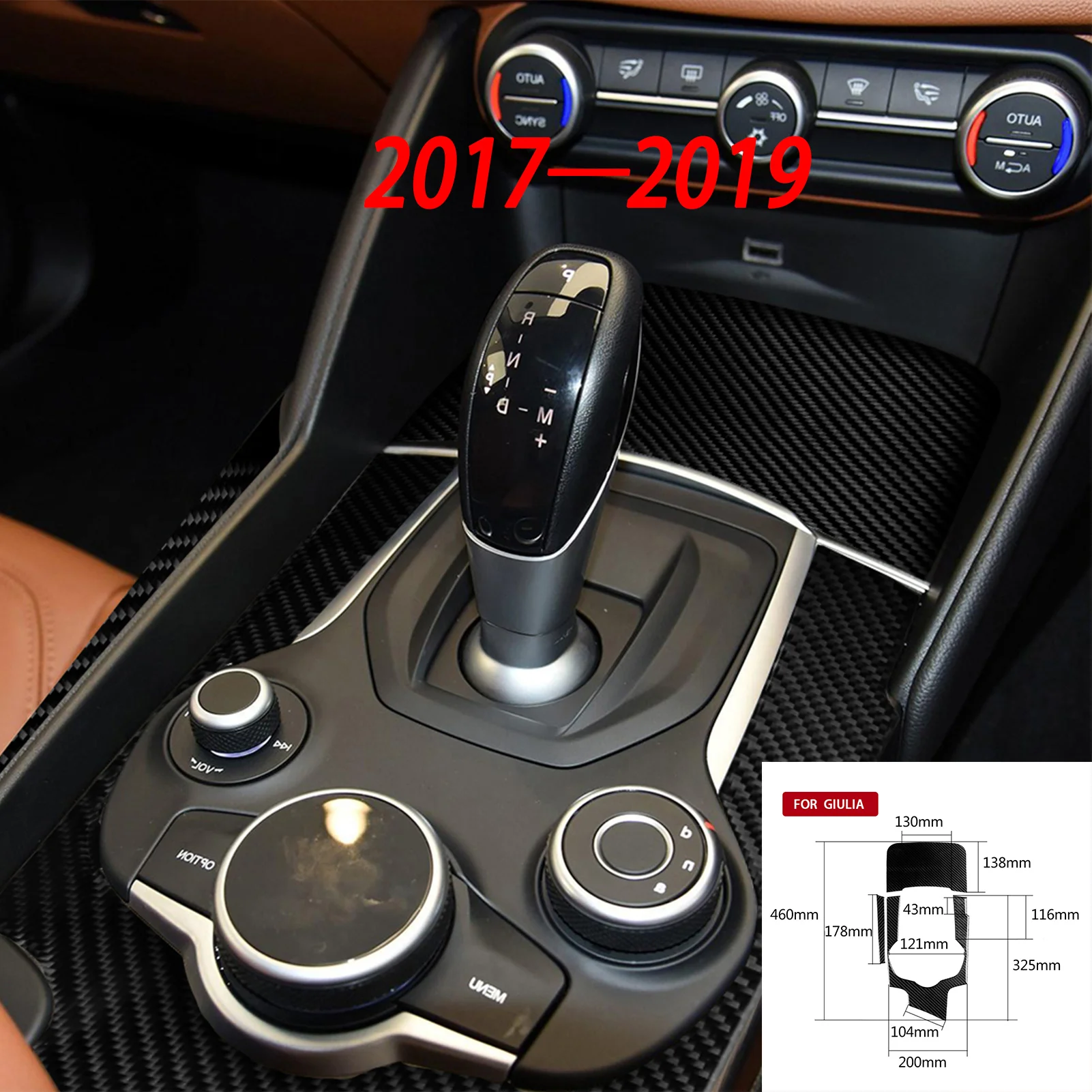 2 In 1 Auto Koolstofvezel Stuurwiel Knop Decoratieve Sticker Voor Alfa Romeo Giulia Stelvio 2017 2019 Links En Rechts Drive Universal