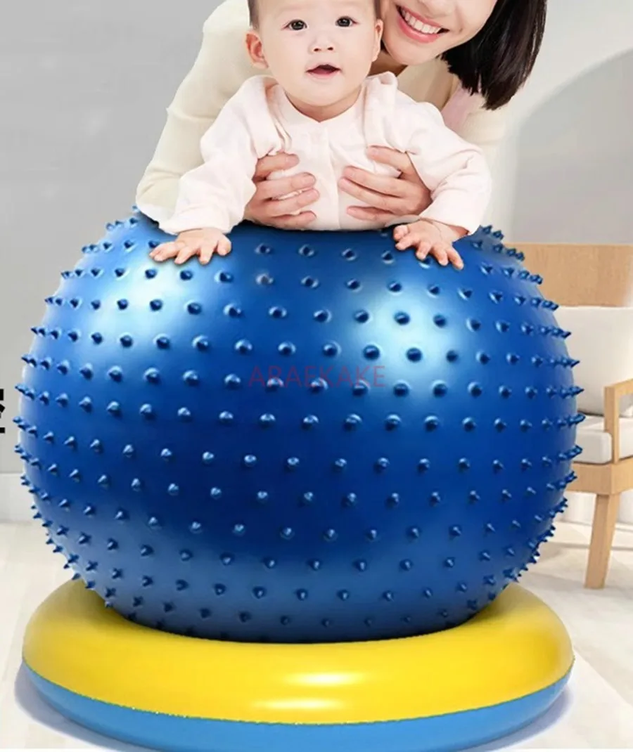 1세트 요가볼, 피트니스볼, 어린이 감각통합 훈련용, 마사지볼, 두꺼운 폭발 방지형